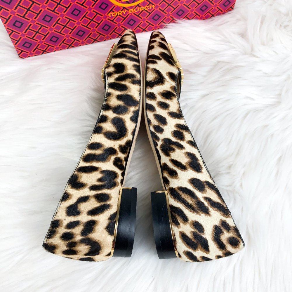 TORY BURCH  GIGI LEOPARD POINTED BALLET FLATS - Picture 14 of 16
